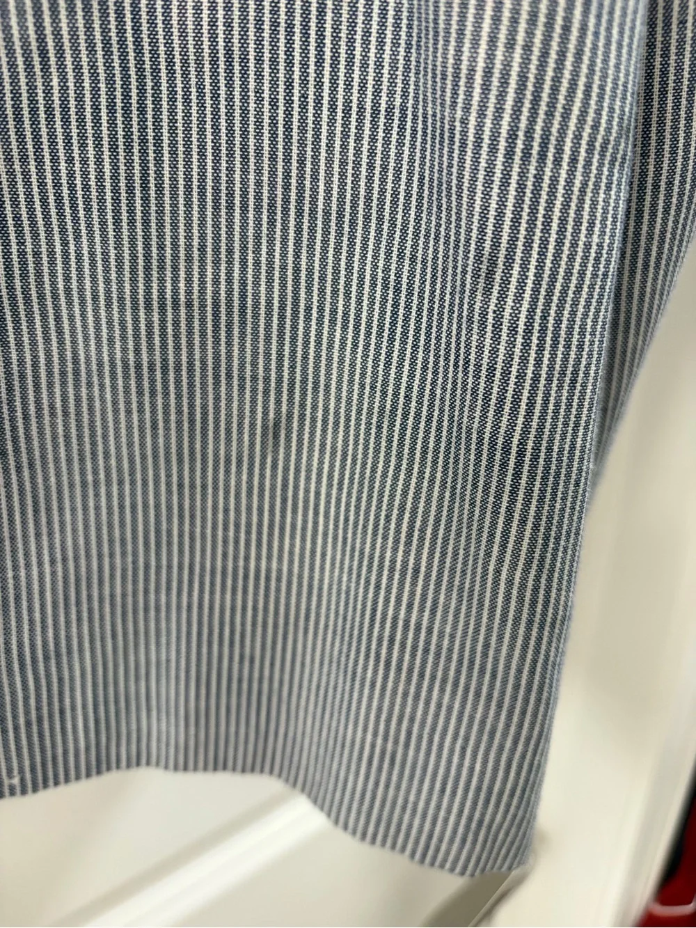 Ralph lauren 100% cotton blue blazer sport coat 42L pinstripe